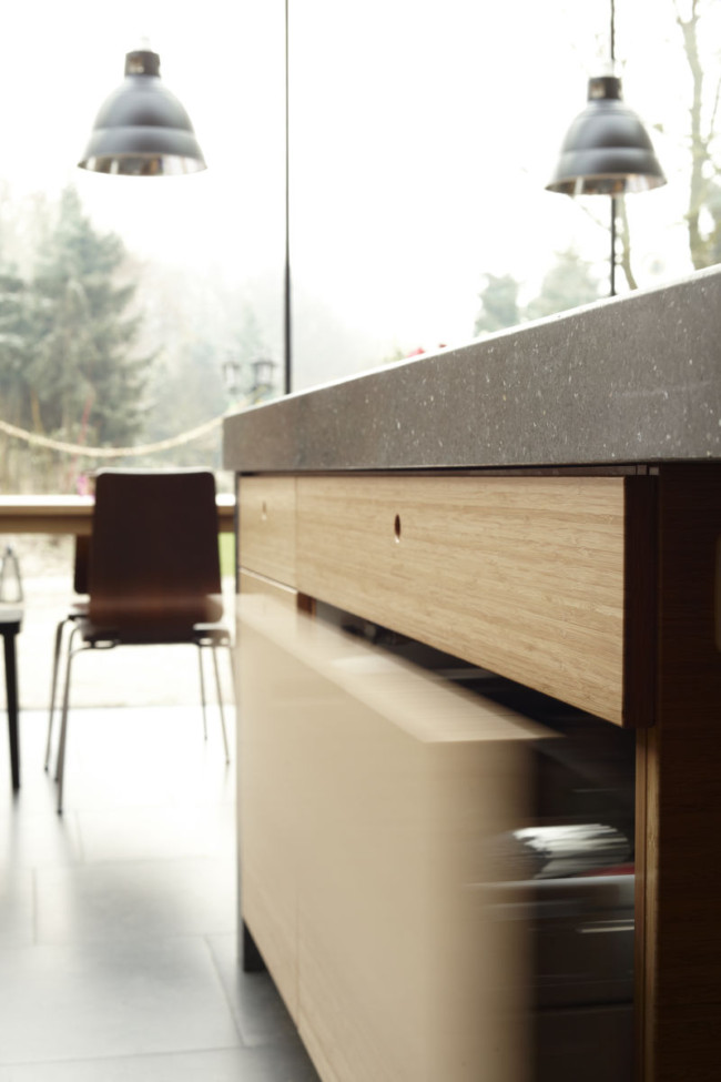 Moderne keuken van bamboe