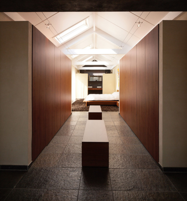 Slaapkamer met en-suite badkamer